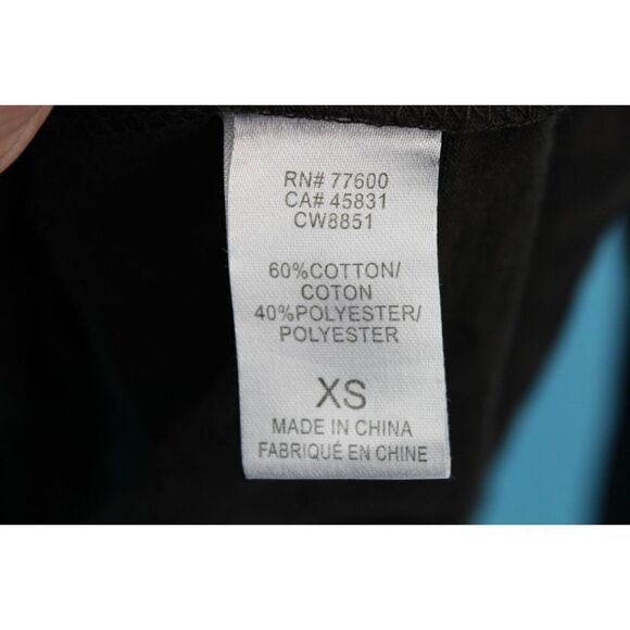 CHASER ANIMAL PRINT LONG SLEEVE V-NECK TOP LEOPARD SHIRT SIZE XS BROWN BLACK - Picture 4 of 5